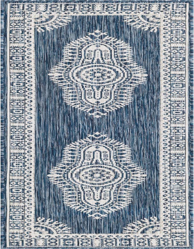 Detail image of 2' x 6' Easy-Clean Traditional Indoor / Outdoor Runner Rug