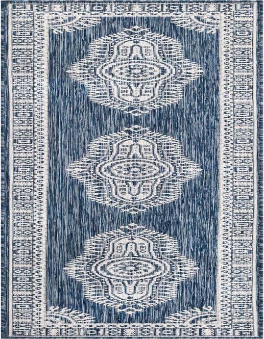 Detail image of 2' x 8' Easy-Clean Traditional Indoor / Outdoor Runner Rug