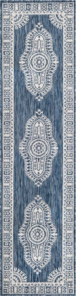 Detail image of 2' x 8' Easy-Clean Traditional Indoor / Outdoor Runner Rug