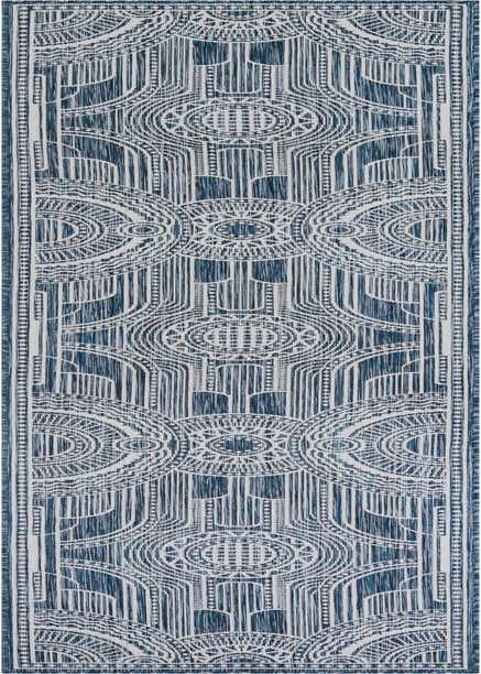 2' 7 x 12' Easy-Clean Traditional Indoor / Outdoor Runner Rug