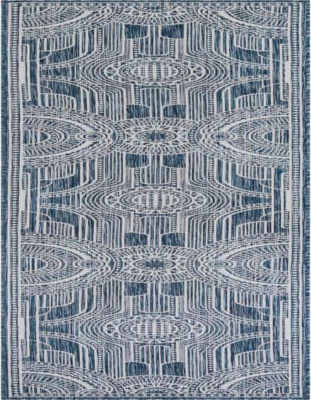 2' 7 x 12' Easy-Clean Traditional Indoor / Outdoor Runner Rug