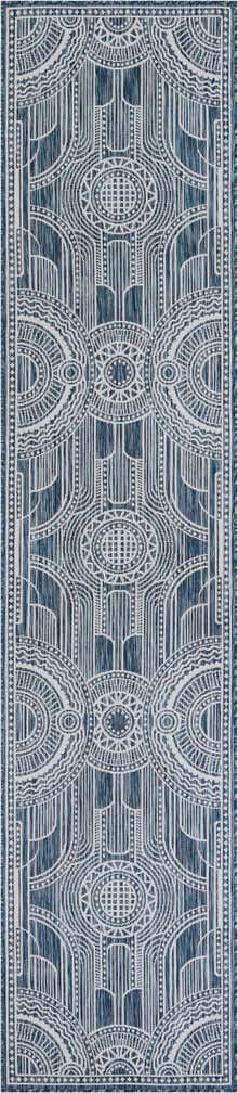2' 7 x 12' Easy-Clean Traditional Indoor / Outdoor Runner Rug