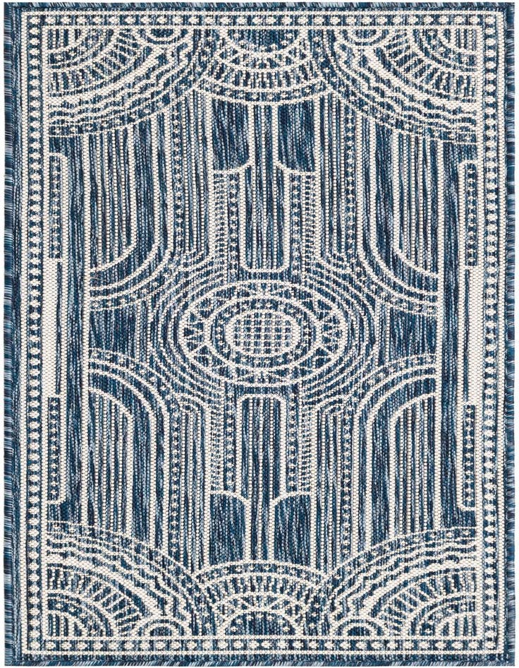 Detail image of 2' x 4' Easy-Clean Traditional Indoor / Outdoor Runner Rug