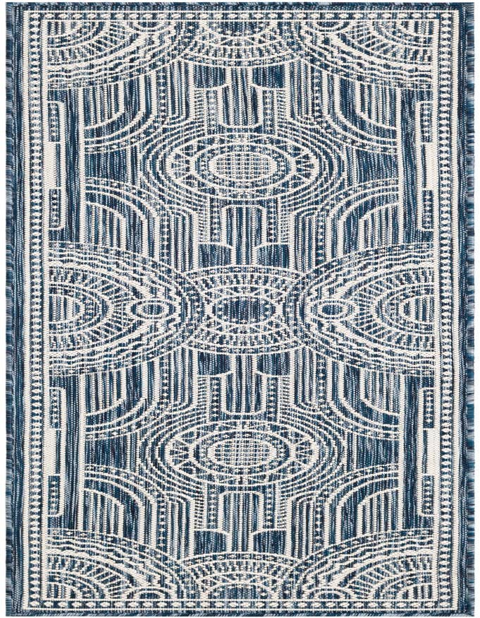 Detail image of 2' x 6' Easy-Clean Traditional Indoor / Outdoor Runner Rug