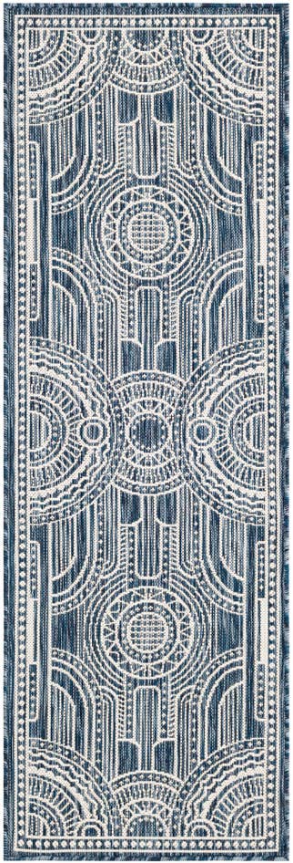 Detail image of 2' x 6' Easy-Clean Traditional Indoor / Outdoor Runner Rug