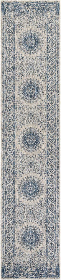Detail image of 2' 7 x 12' Easy-Clean Traditional Indoor / Outdoor Runner Rug