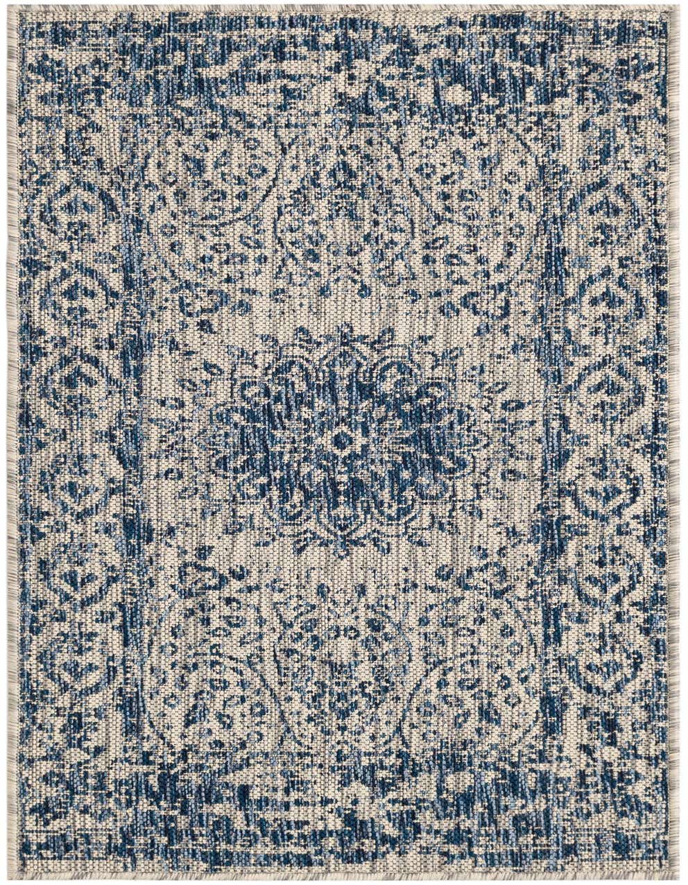 2' x 4' Easy-Clean Traditional Indoor / Outdoor Runner Rug
