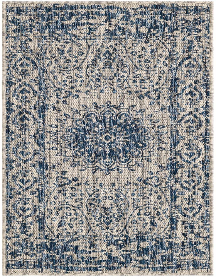 Detail image of 2' x 4' Easy-Clean Traditional Indoor / Outdoor Runner Rug