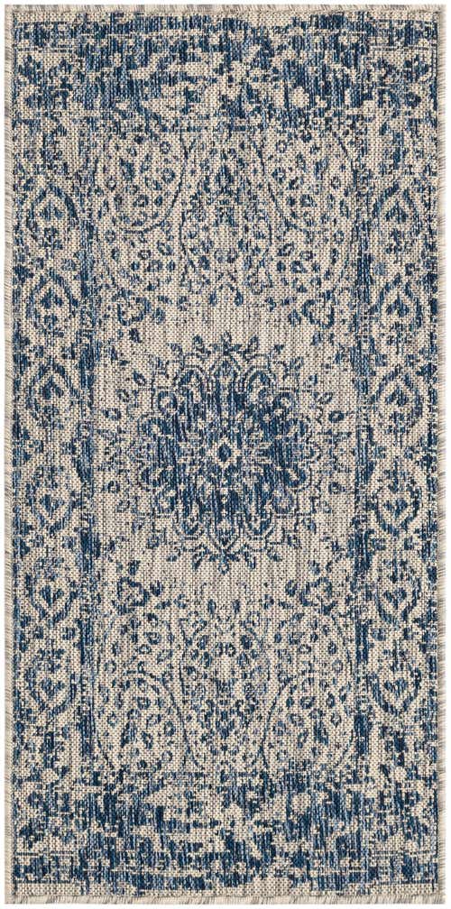 2' x 4' Easy-Clean Traditional Indoor / Outdoor Runner Rug