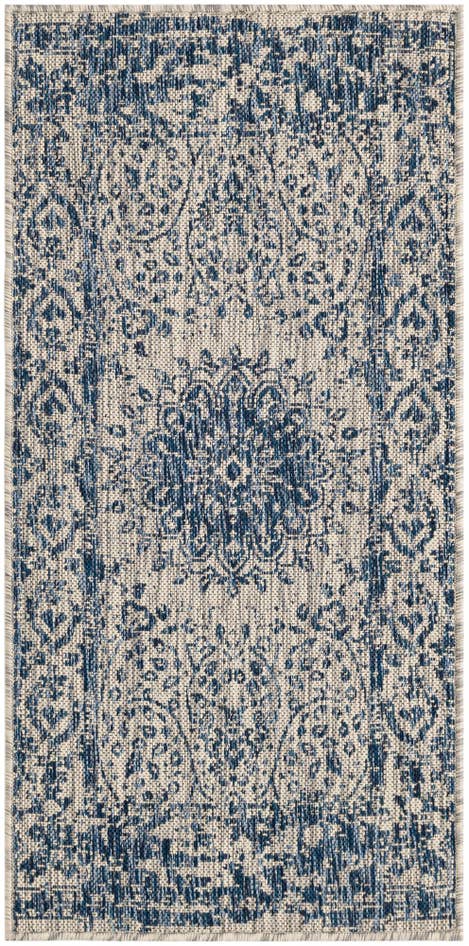 Detail image of 2' x 4' Easy-Clean Traditional Indoor / Outdoor Runner Rug