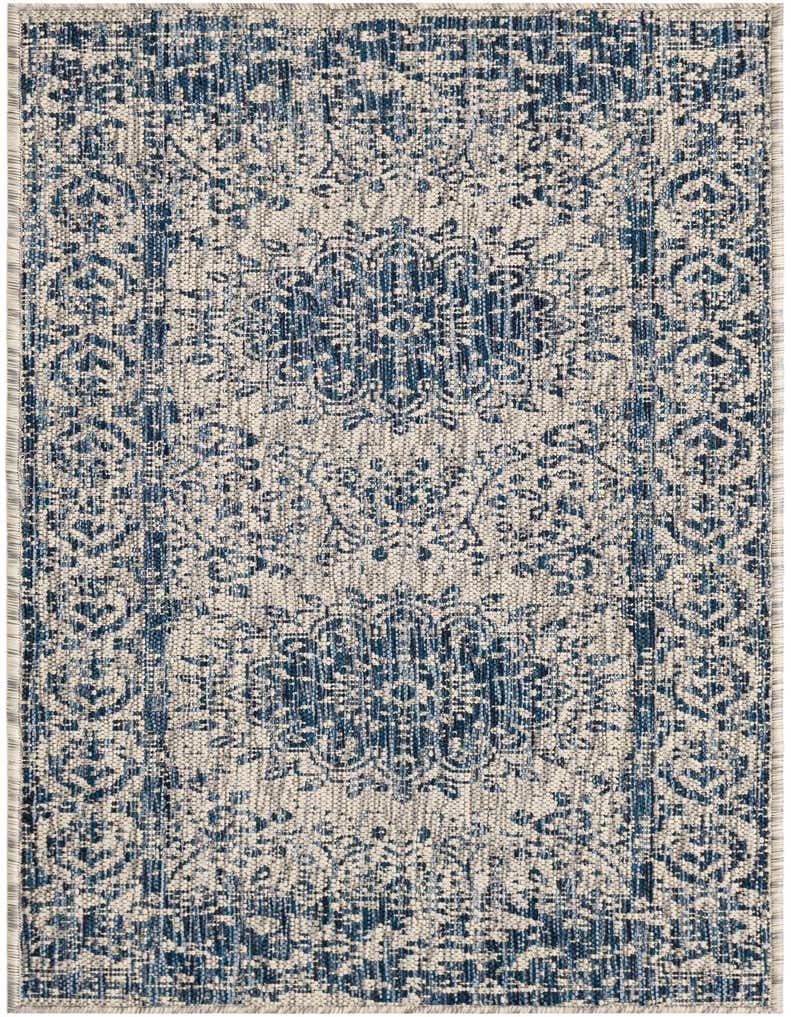 2' x 5' 3 Easy-Clean Traditional Indoor / Outdoor Runner Rug
