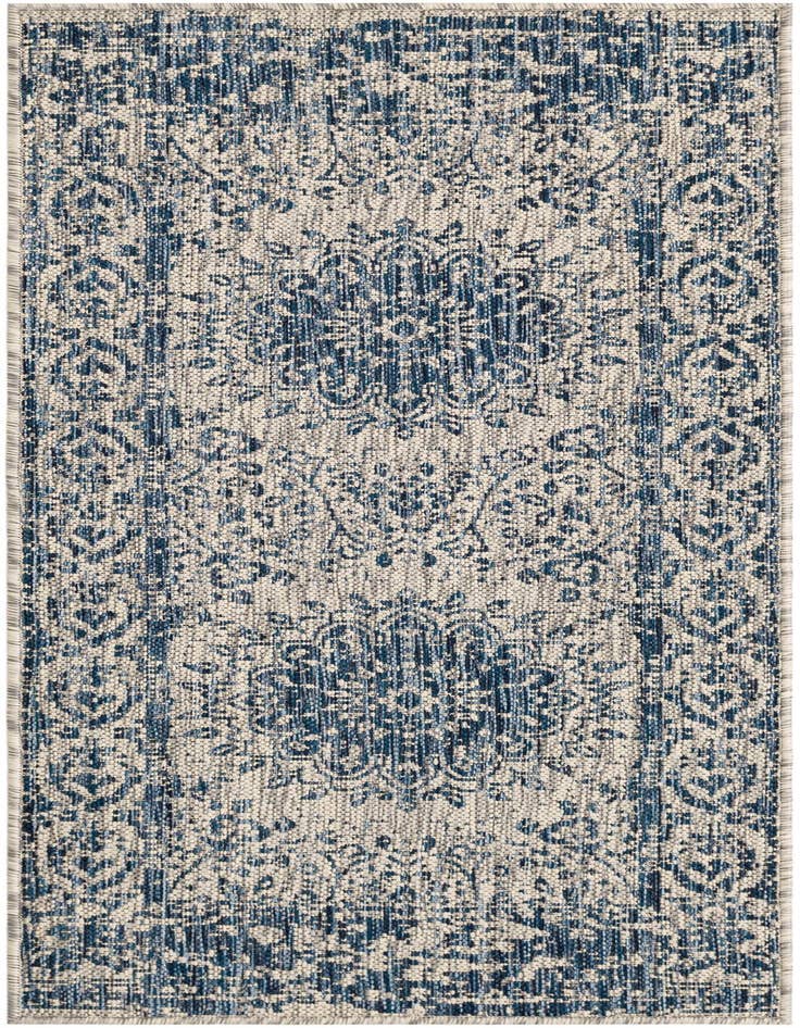 Detail image of 2' x 5' 3 Easy-Clean Traditional Indoor / Outdoor Runner Rug