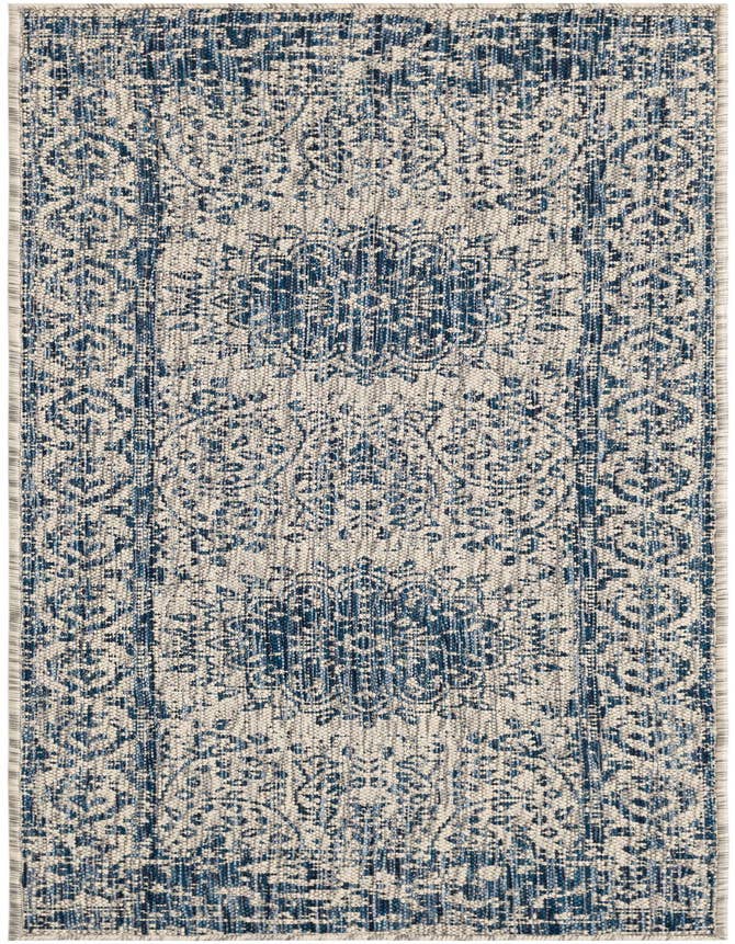 Detail image of 2' x 6' Easy-Clean Traditional Indoor / Outdoor Runner Rug