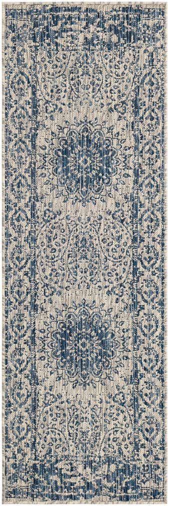2' x 6' Easy-Clean Traditional Indoor / Outdoor Runner Rug