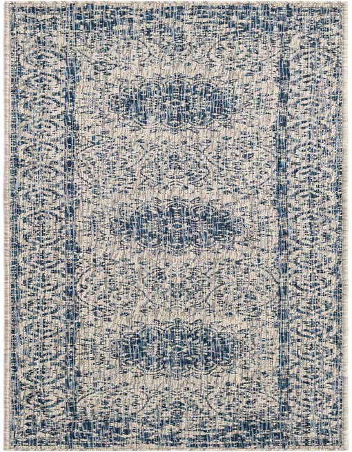 2' x 8' Easy-Clean Traditional Indoor / Outdoor Runner Rug
