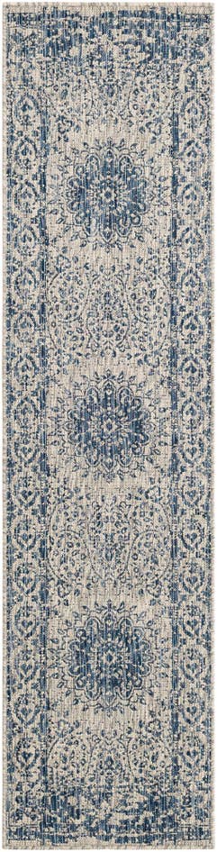 Detail image of 2' x 8' Easy-Clean Traditional Indoor / Outdoor Runner Rug