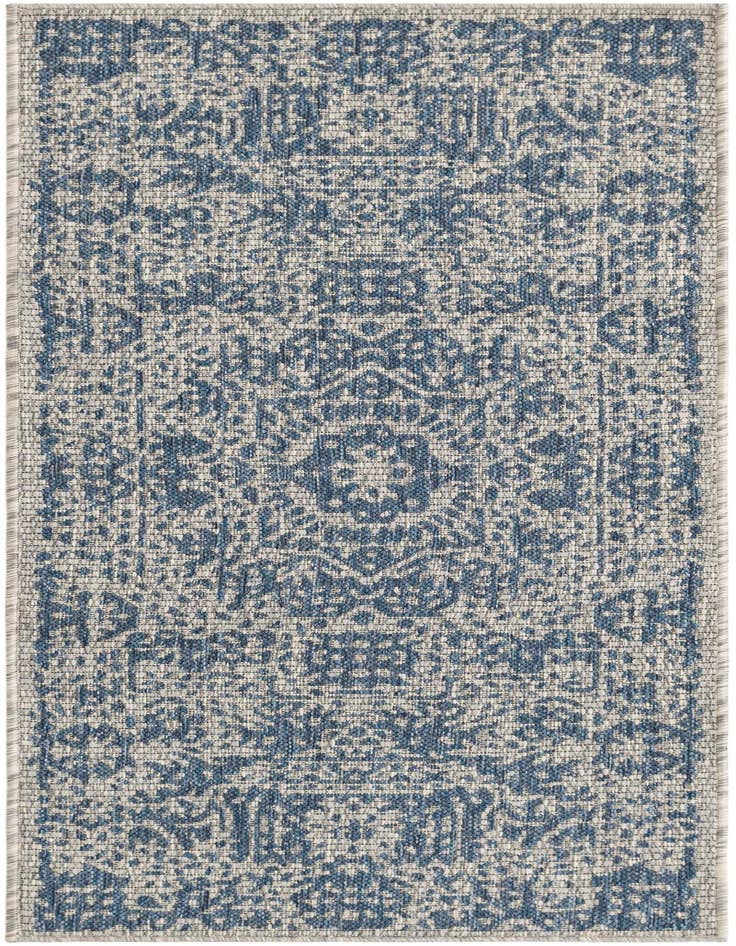Detail image of 2' x 5' Easy-Clean Traditional Indoor / Outdoor Runner Rug