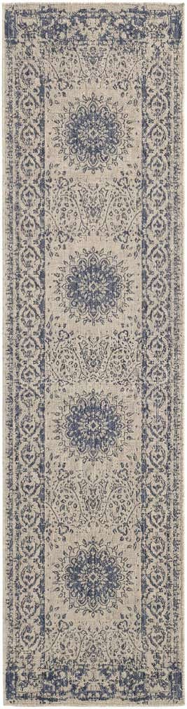 2' 7 x 10' Easy-Clean Traditional Indoor / Outdoor Runner Rug