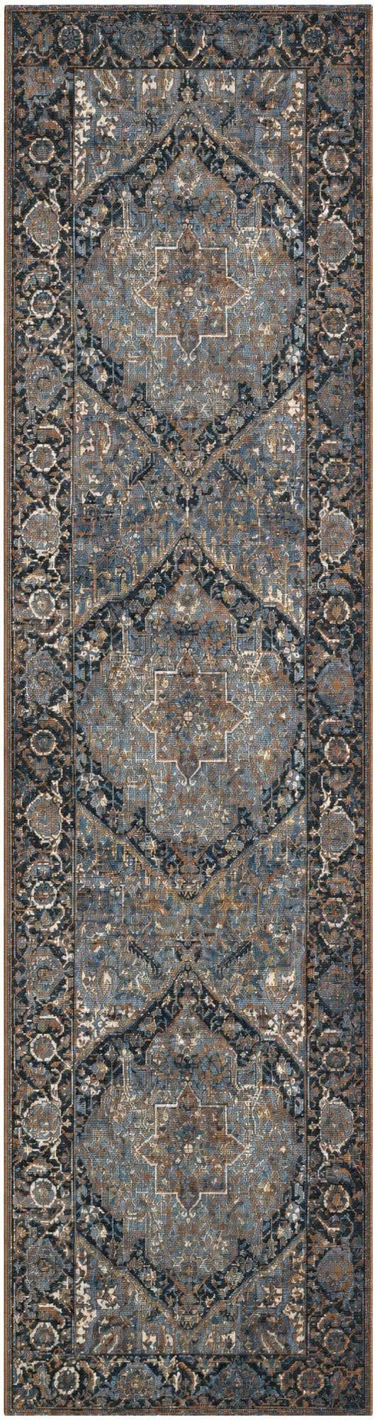 2' 7 x 10' Easy-Clean Traditional Indoor / Outdoor Runner Rug