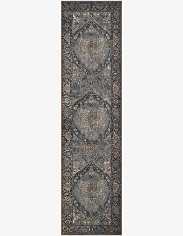 2' 7 x 10' Easy-Clean Traditional Indoor / Outdoor Runner Rug