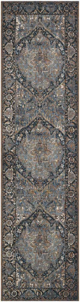 2' 7 x 10' Easy-Clean Traditional Indoor / Outdoor Runner Rug