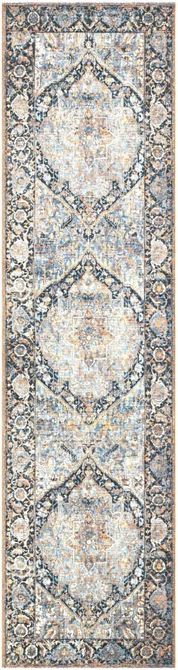 Detail image of 2' 7 x 10' Easy-Clean Traditional Indoor / Outdoor Runner Rug