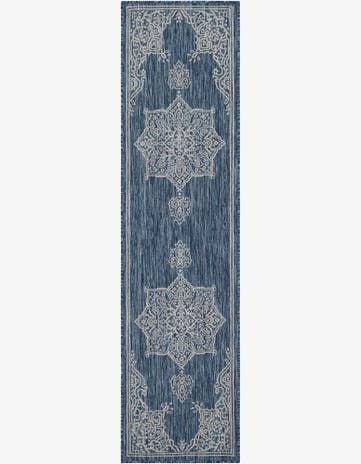 2' x 8' Easy-Clean Traditional Indoor / Outdoor Runner Rug