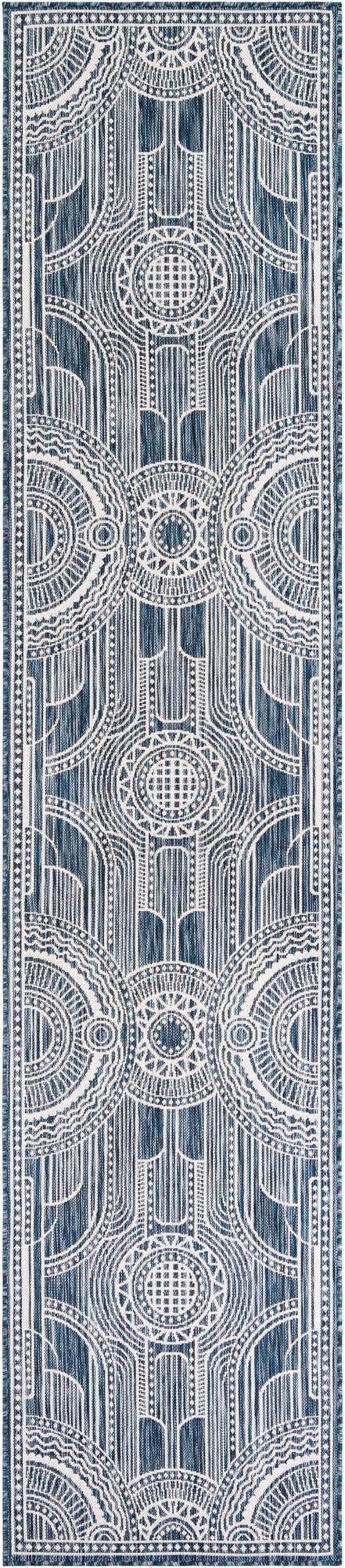 2' 7 x 12'  Washable Traditional Indoor / Outdoor Runner Rug