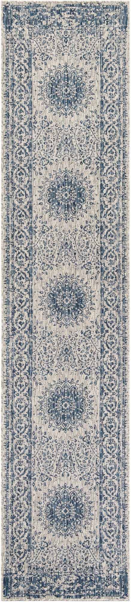 Primary image 2' 7 x 12'  Washable Traditional Indoor / Outdoor Runner Rug