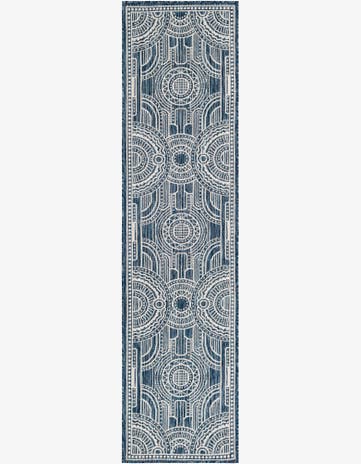 2' x 8' Easy-Clean Traditional Indoor / Outdoor Runner Rug