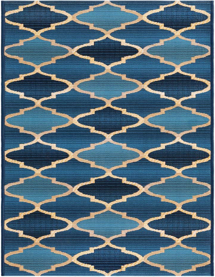 Detail image of 2' x 6' Easy-Clean Trellis Indoor / Outdoor Runner Rug