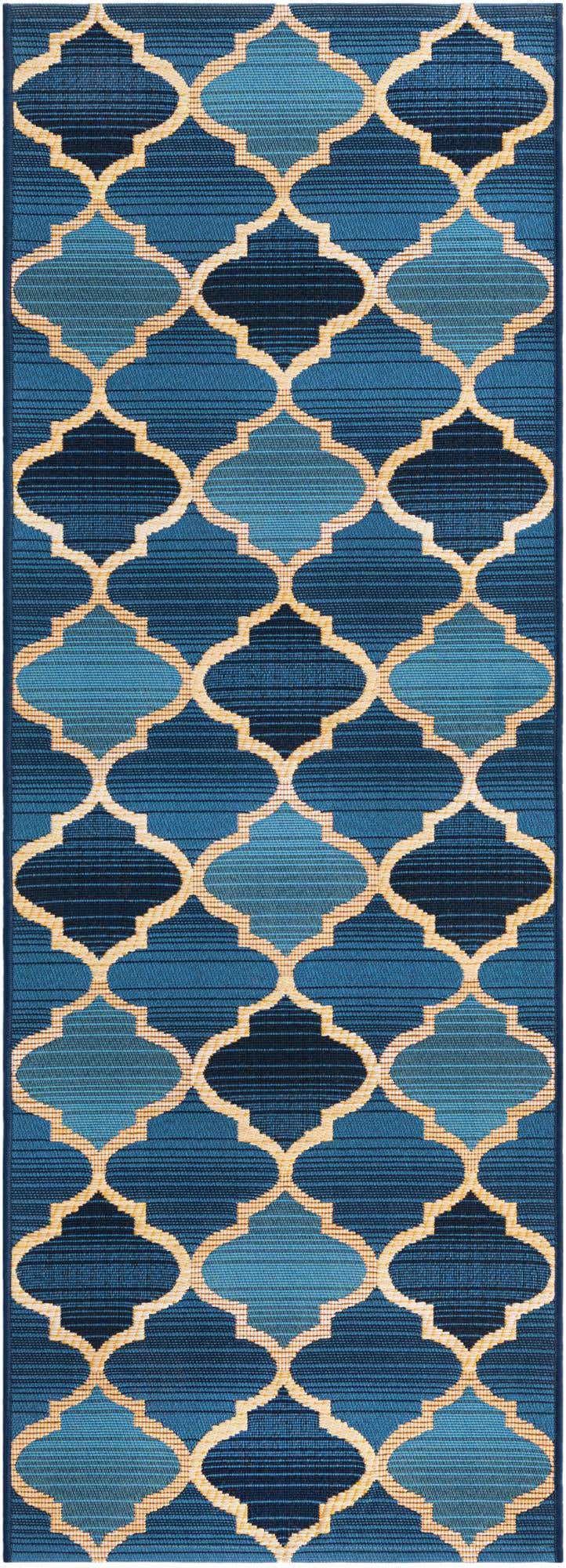 2' x 6' Easy-Clean Trellis Indoor / Outdoor Runner Rug