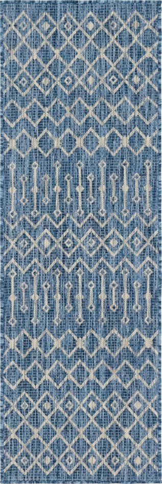 Detail image of 2' x 6' Easy-Clean Trellis Indoor / Outdoor Runner Rug