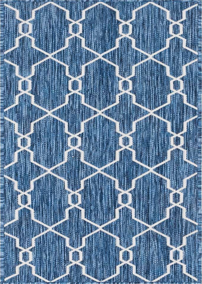 2' x 6' Easy-Clean Trellis Indoor / Outdoor Runner Rug