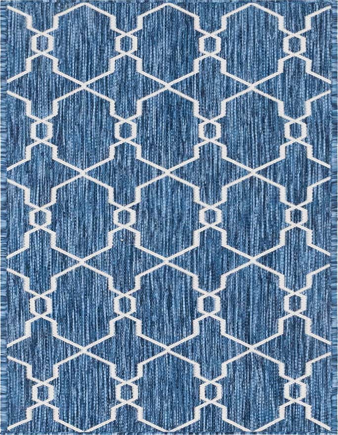 2' x 6' Easy-Clean Trellis Indoor / Outdoor Runner Rug