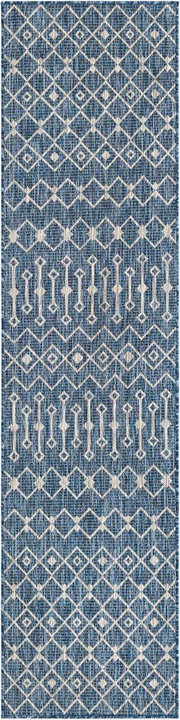 2' x 8' Easy-Clean Trellis Indoor / Outdoor Runner Rug