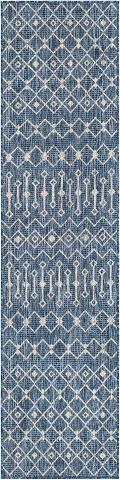 Detail image of 2' x 8' Easy-Clean Trellis Indoor / Outdoor Runner Rug