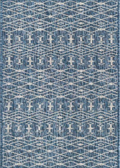 2' x 10' Easy-Clean Trellis Indoor / Outdoor Runner Rug