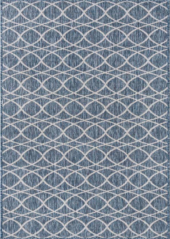 2' 7 x 10' Easy-Clean Trellis Indoor / Outdoor Runner Rug