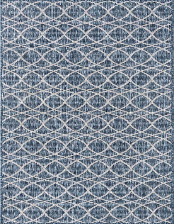 2' 7 x 10' Easy-Clean Trellis Indoor / Outdoor Runner Rug