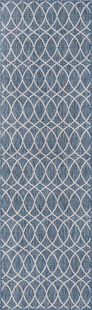 2' 7 x 10' Easy-Clean Trellis Indoor / Outdoor Runner Rug