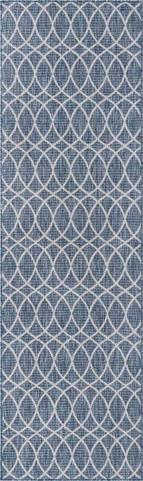 Detail image of 2' 7 x 10' Easy-Clean Trellis Indoor / Outdoor Runner Rug