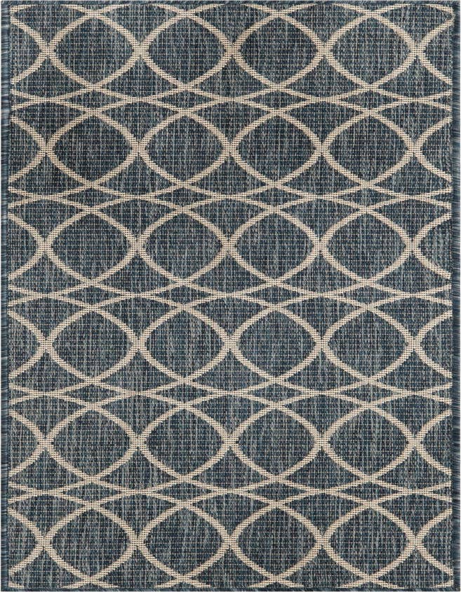 Detail image of 2' x 6' Easy-Clean Trellis Indoor / Outdoor Runner Rug