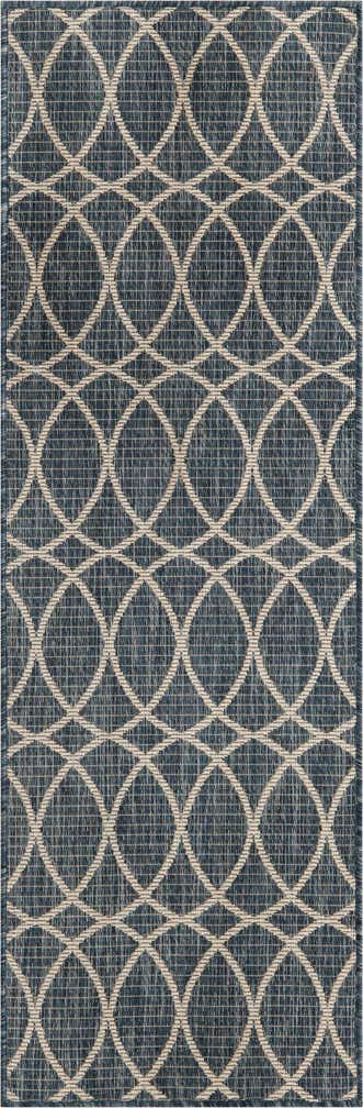2' x 6' Easy-Clean Trellis Indoor / Outdoor Runner Rug