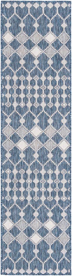 Detail image of 2' x 8' Easy-Clean Trellis Indoor / Outdoor Runner Rug
