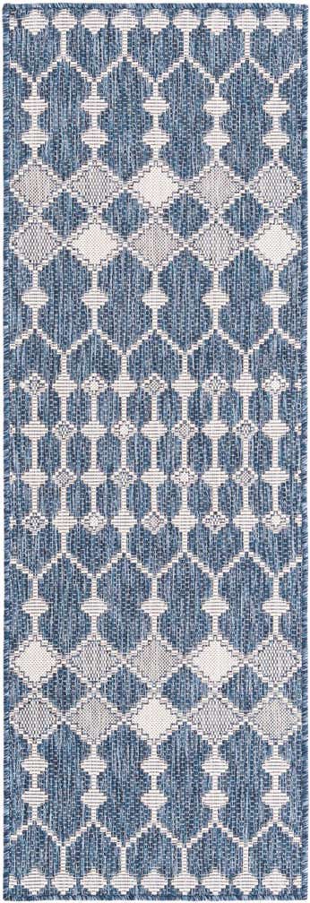 2' x 6' Easy-Clean Trellis Indoor / Outdoor Runner Rug