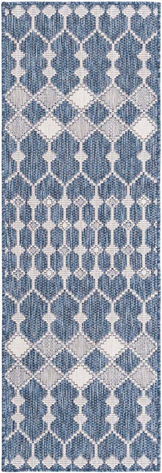 Detail image of 2' x 6' Easy-Clean Trellis Indoor / Outdoor Runner Rug