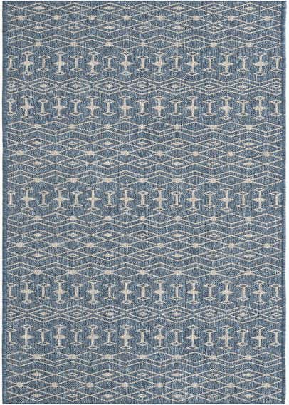 2' 7 x 13' Easy-Clean Trellis Indoor / Outdoor Runner Rug