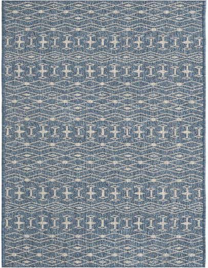 2' 7 x 13' Easy-Clean Trellis Indoor / Outdoor Runner Rug