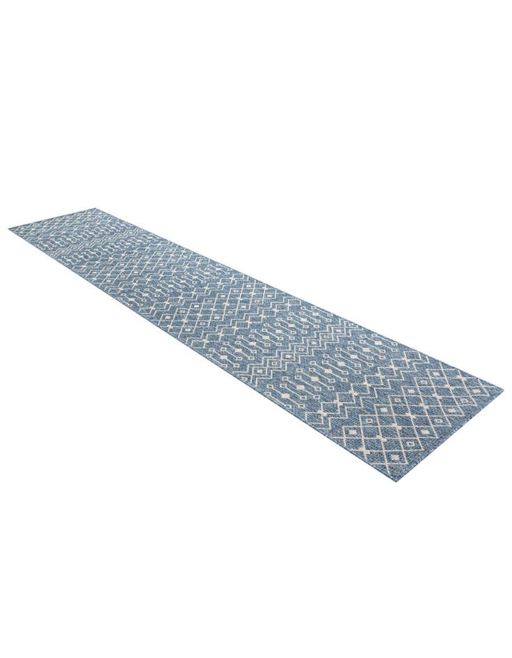 Detail image of 2' 7 x 13'  Washable Trellis Indoor / Outdoor Runner Rug